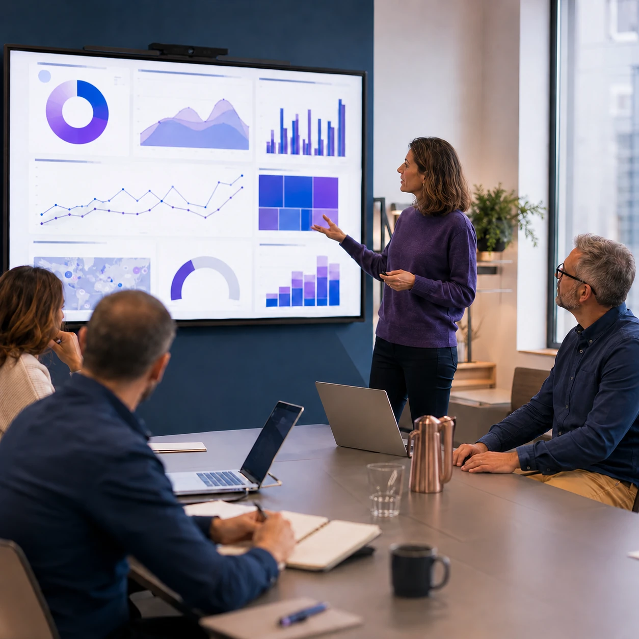 Formation Power BI en petit groupe autour d’un tableau de bord